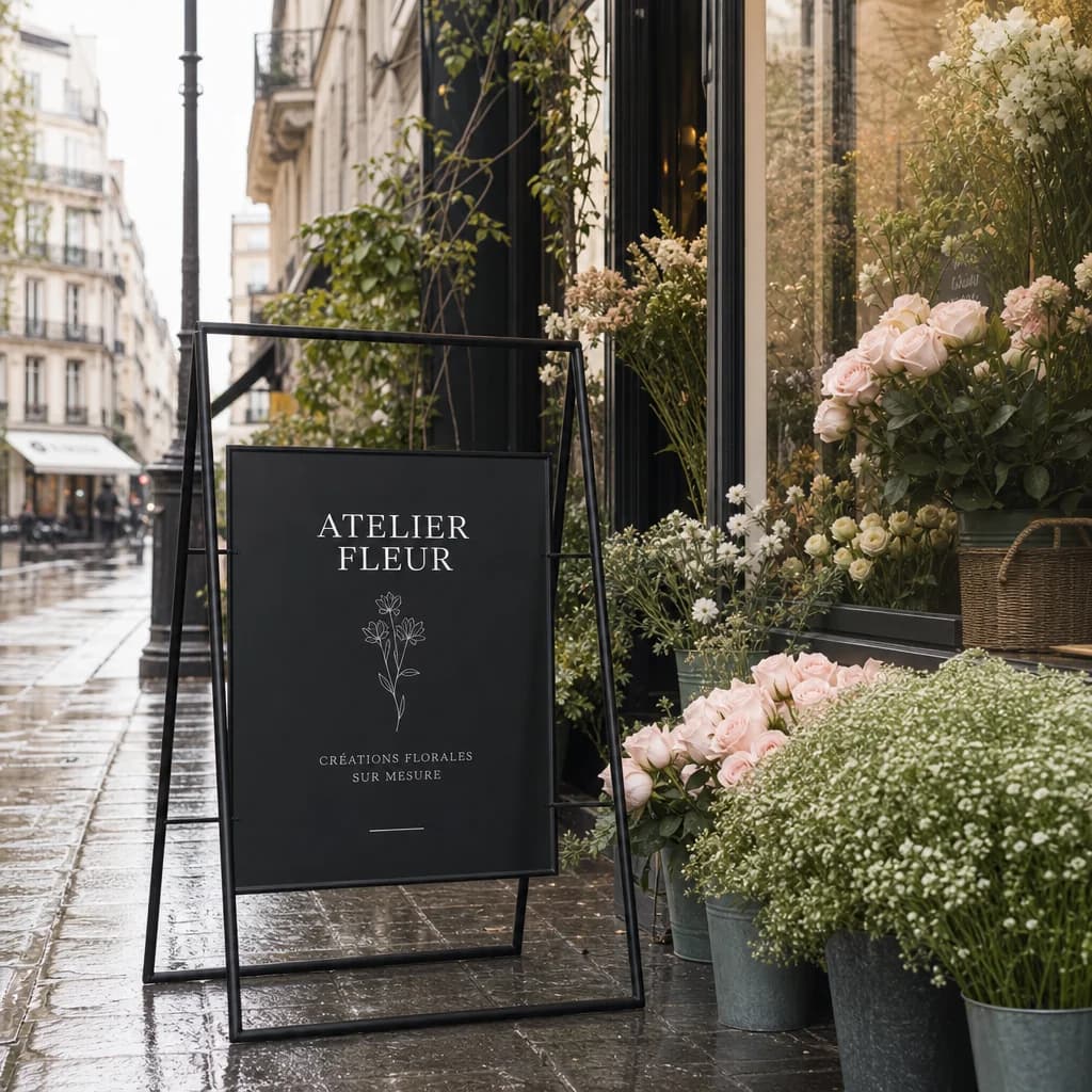 Fleuriste, lumière du matin