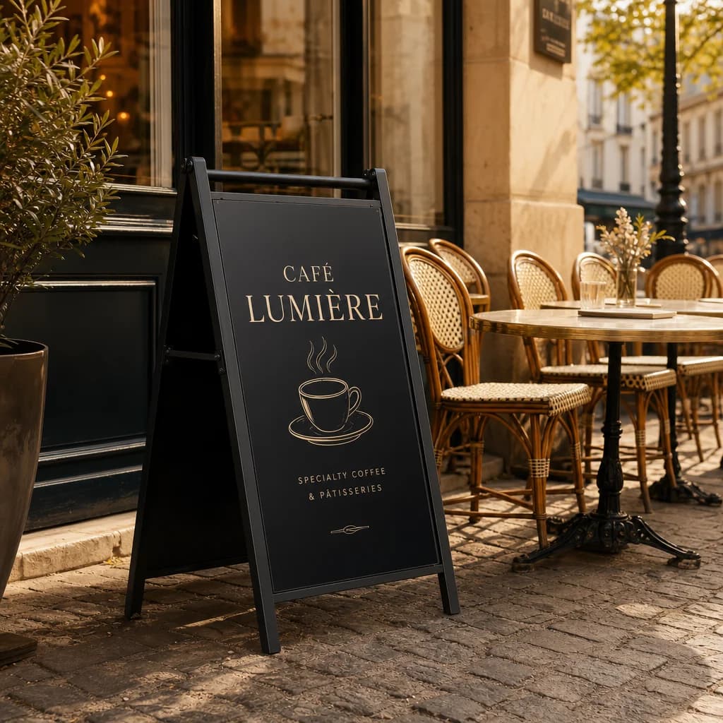 Pavés et table en marbre